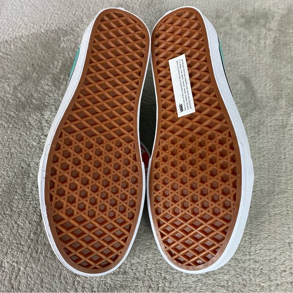 Vans Old Skool Womens Sneakers Size 8 Green White Suede Skate Shoes NEW - Picture 9 of 10